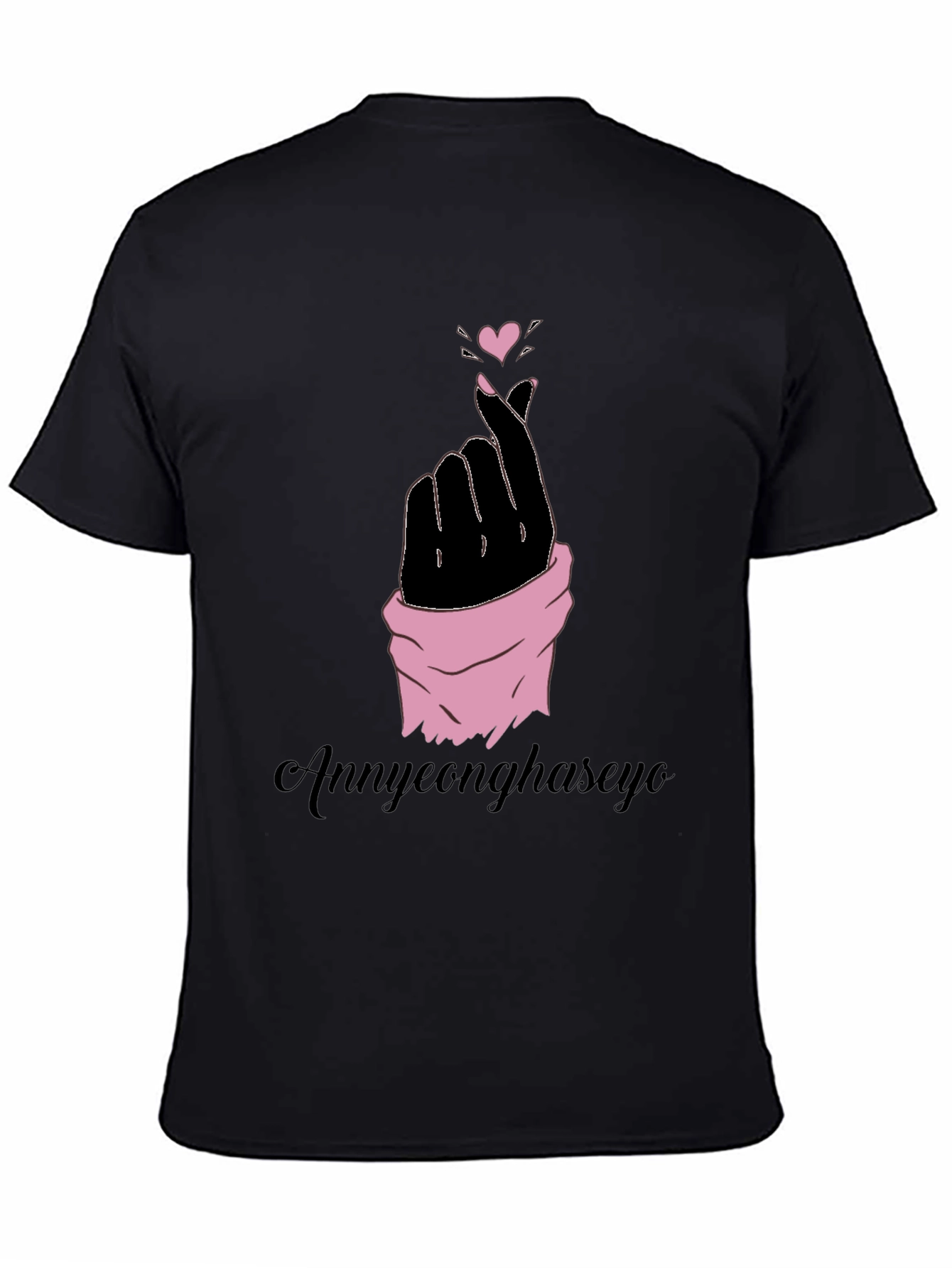 Annyeonghaseyo Finger Heart Tee