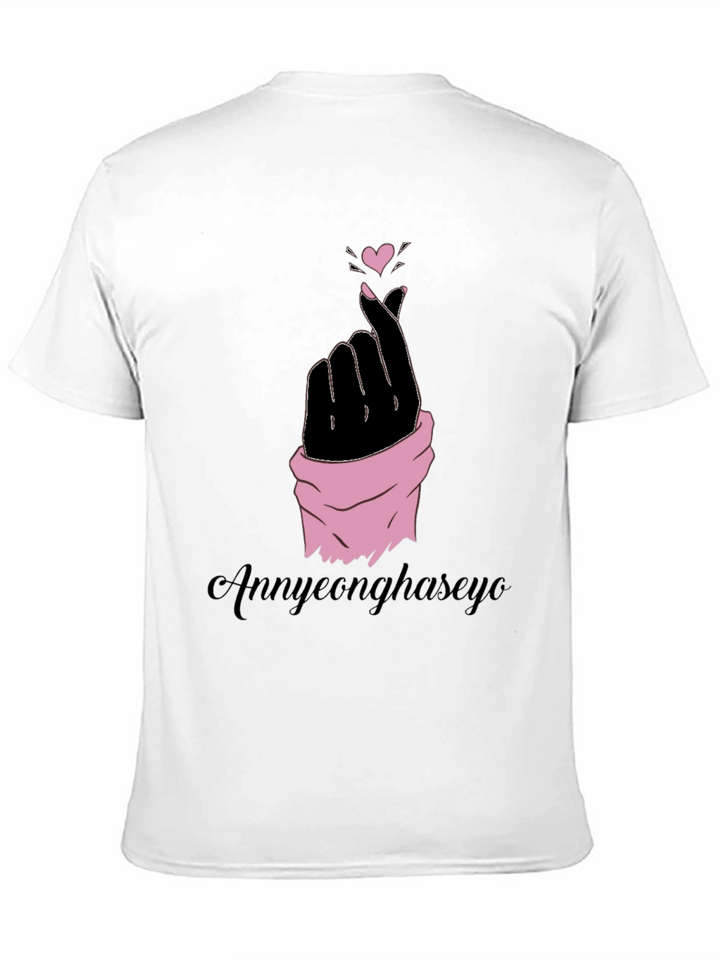 Annyeonghaseyo Finger Heart Tee