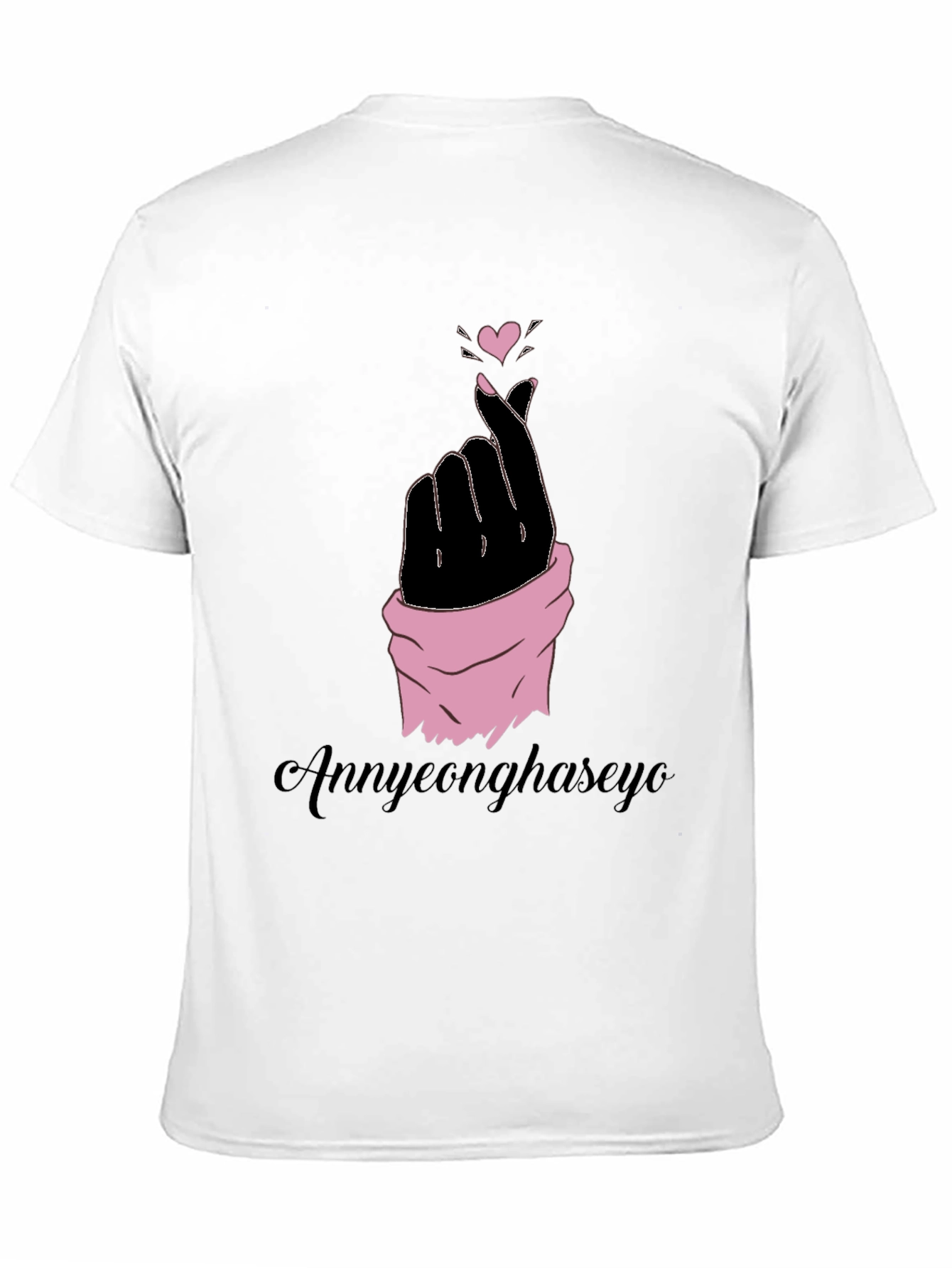 Annyeonghaseyo Finger Heart Tee
