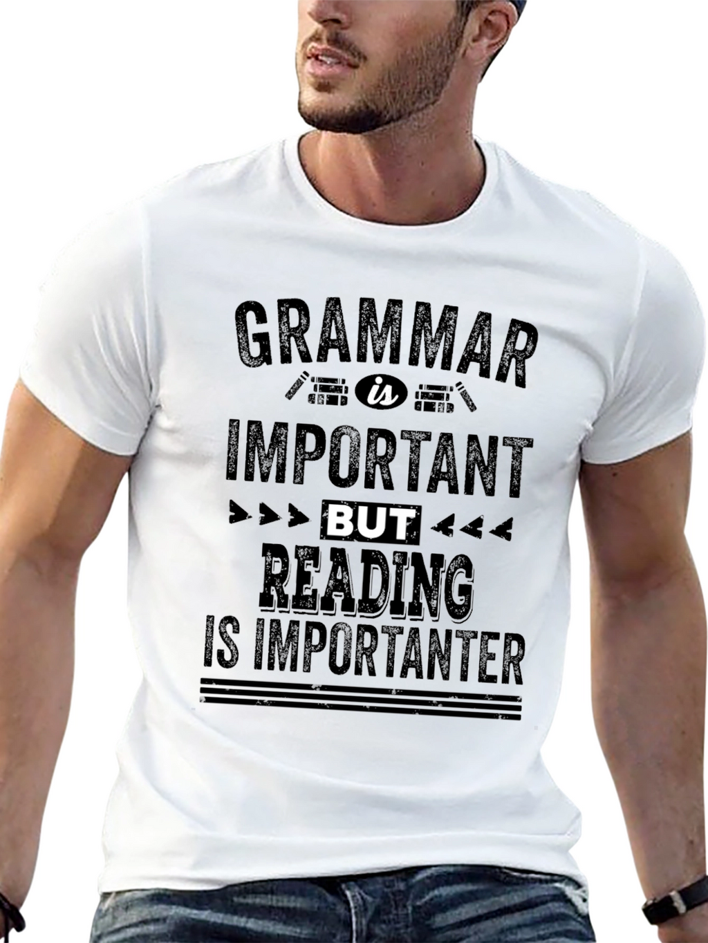 Grammar vs Reading T-Shirt