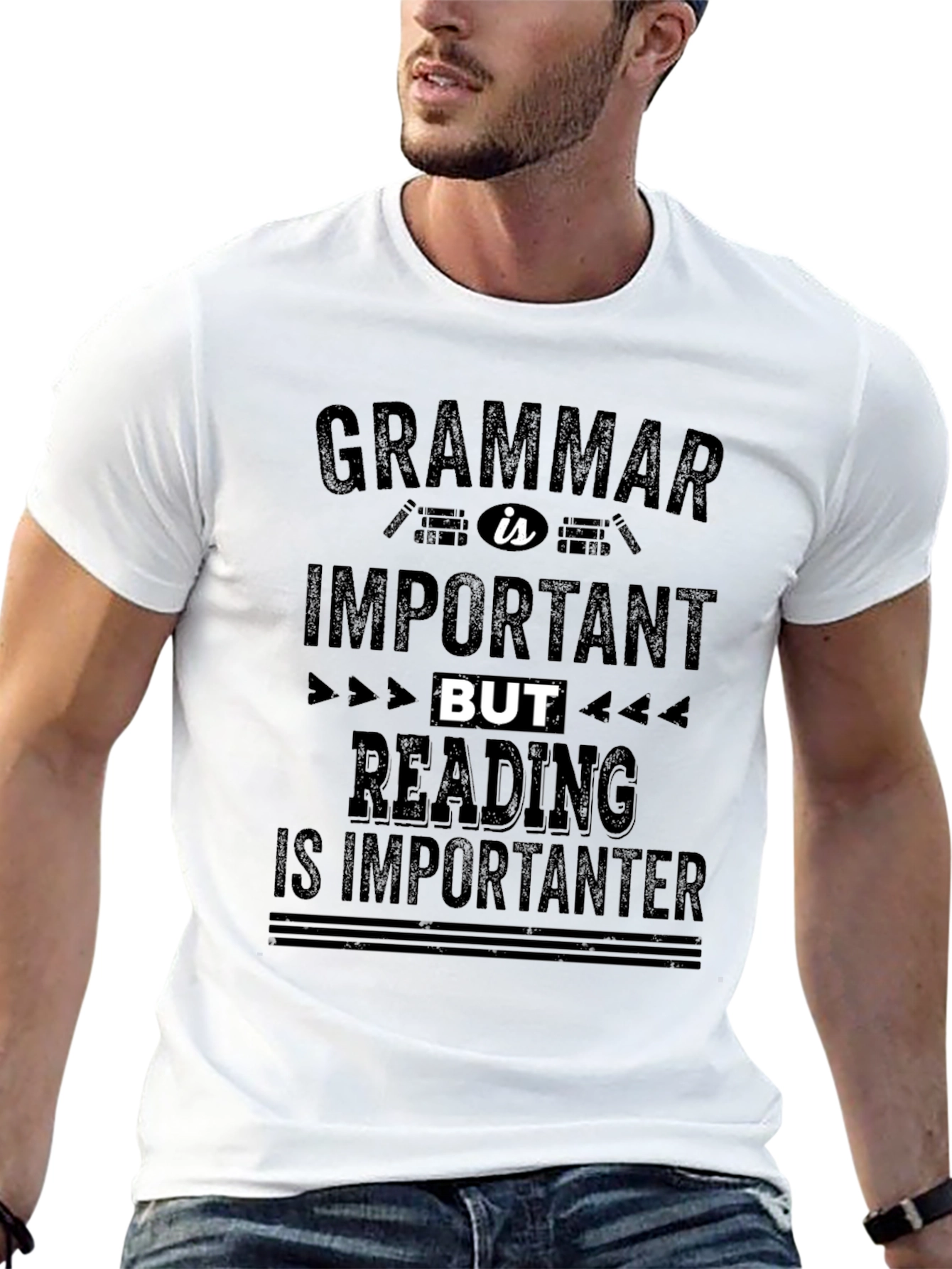 Grammar vs Reading T-Shirt