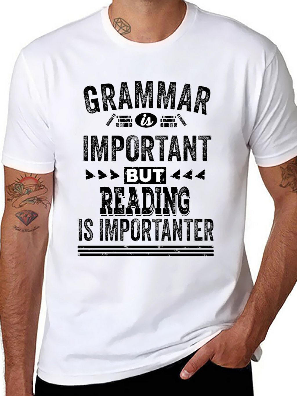 Grammar vs Reading T-Shirt