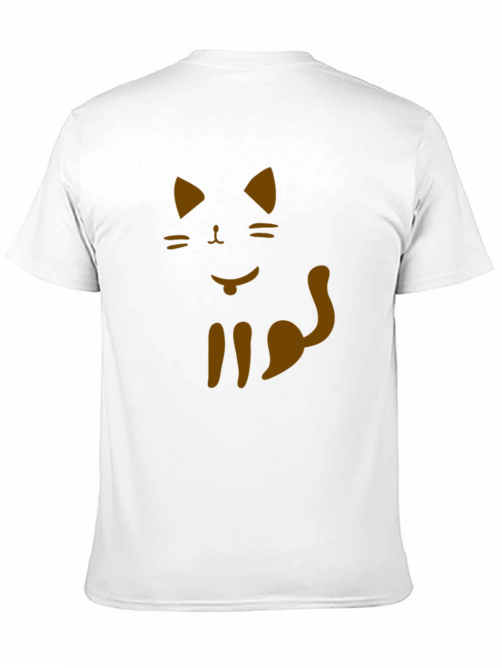 Cat Graphic Tee - Black Cotton T-Shirt