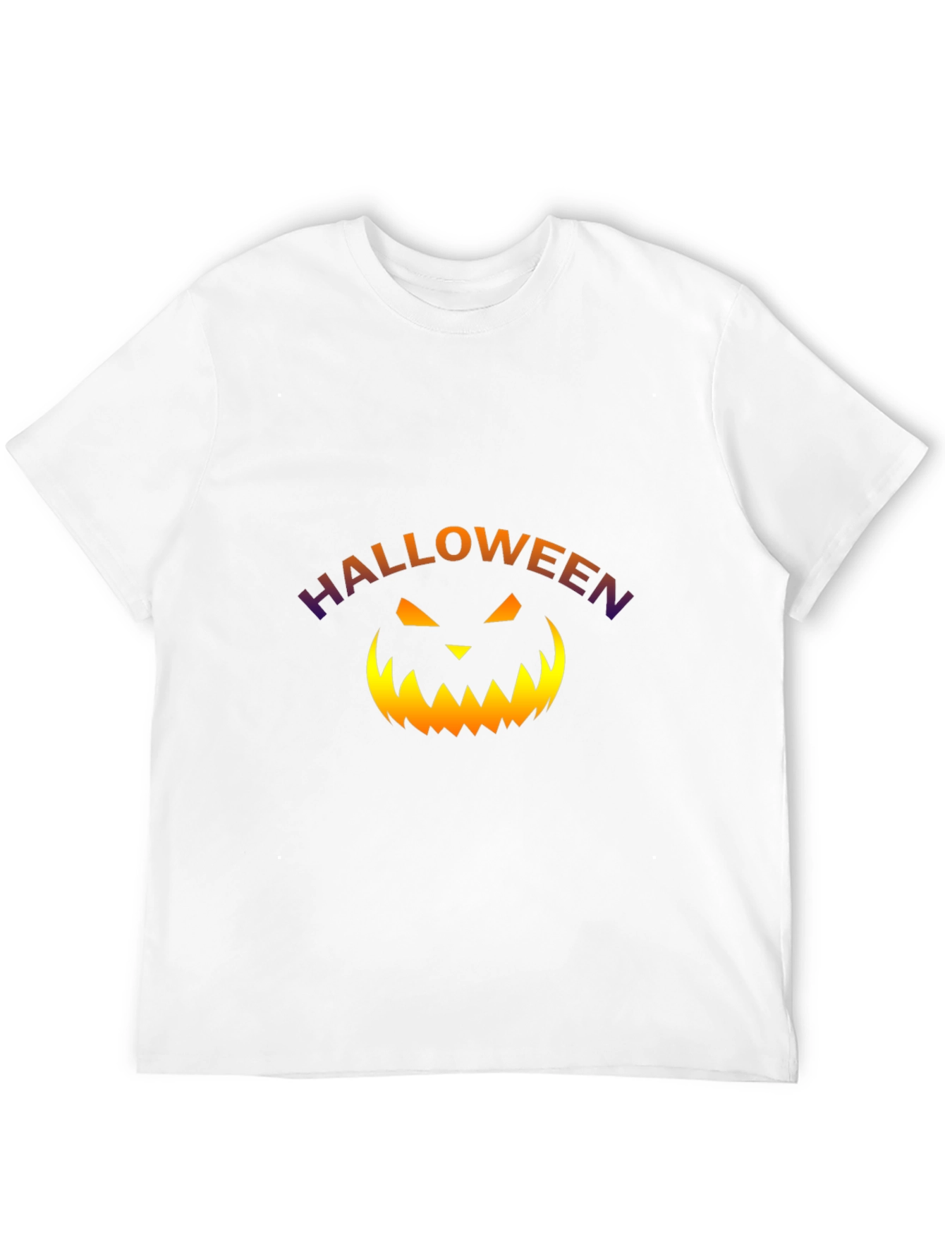 Halloween Pumpkin Graphic Black T-Shirt
