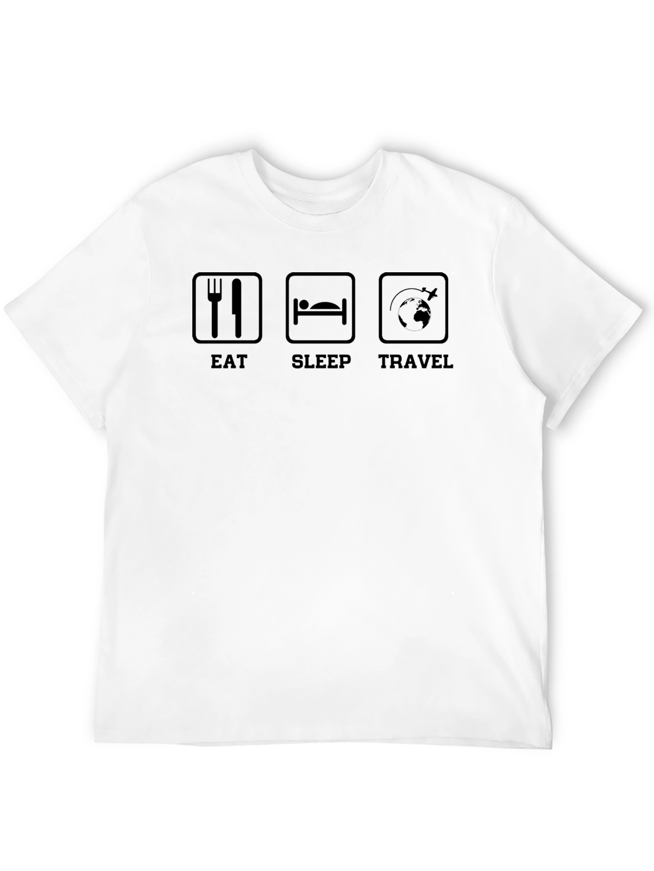 Eat Sleep Travel T-Shirt: Wanderlust Apparel