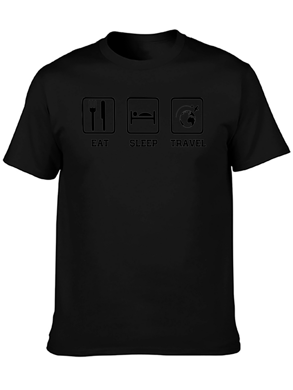 Eat Sleep Travel T-Shirt: Wanderlust Apparel