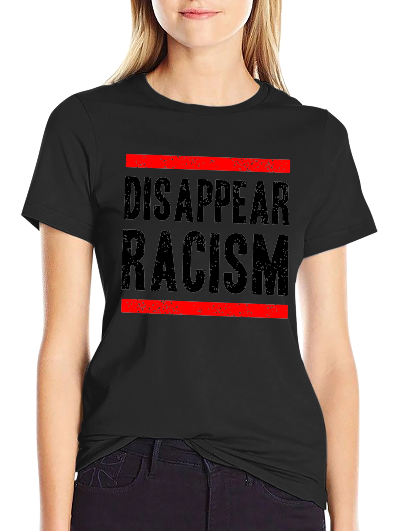 Disappear Racism Graphic Tee - Social Justice Shirt