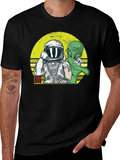 Astronaut Alien Tattoo Graphic Tee