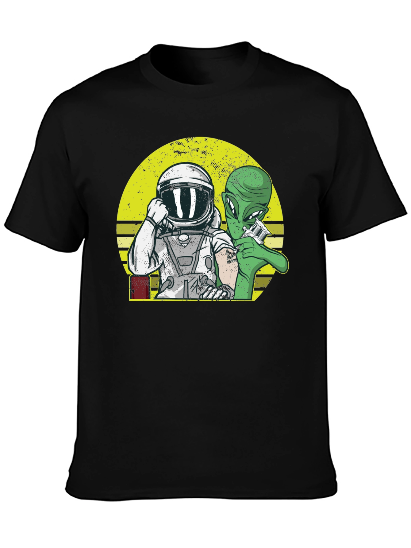 Astronaut Alien Tattoo Graphic Tee