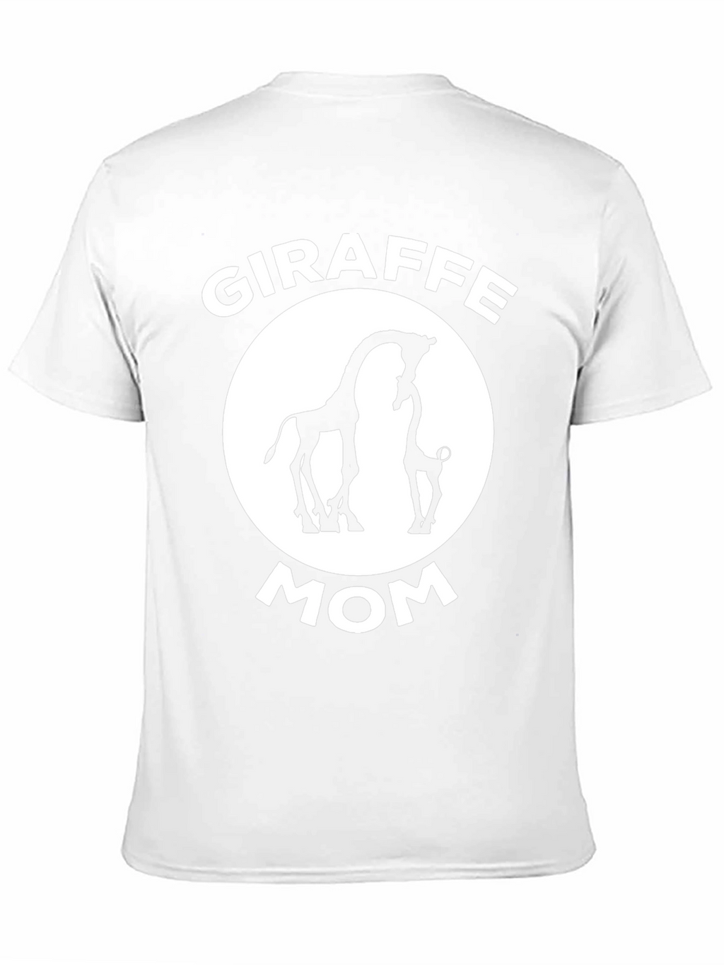 Giraffe Mom Graphic T-Shirt - Black