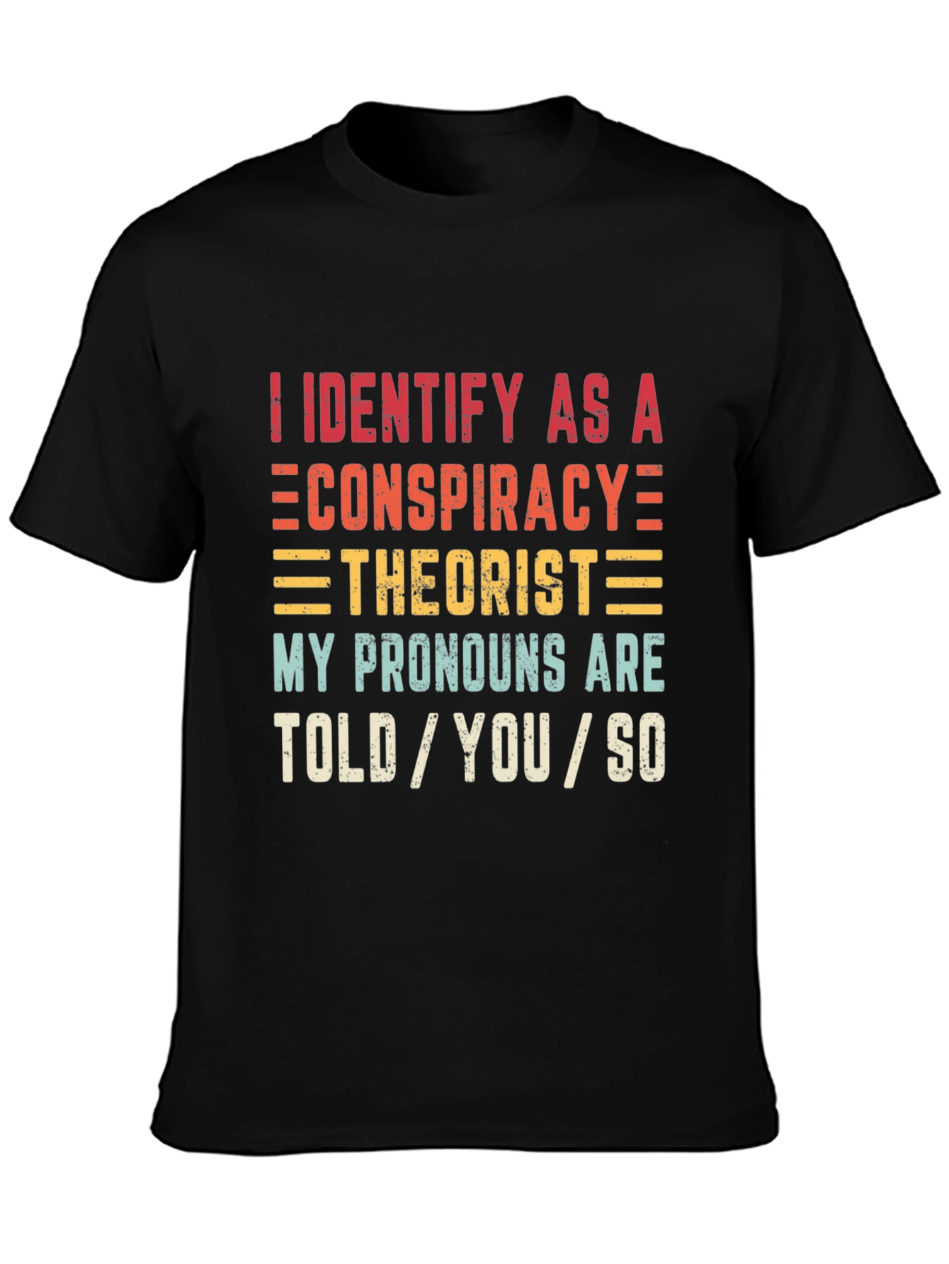 Conspiracy Theorist Pronoun T-Shirt