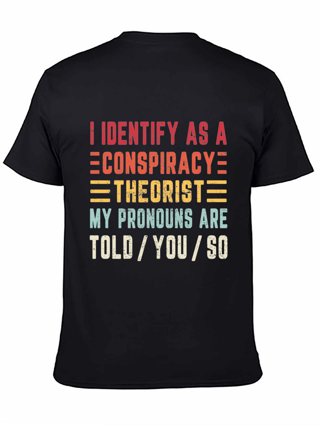 Conspiracy Theorist Pronoun T-Shirt
