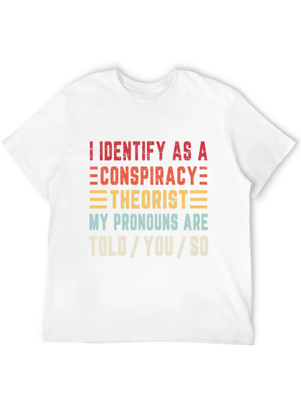 Conspiracy Theorist Pronoun T-Shirt