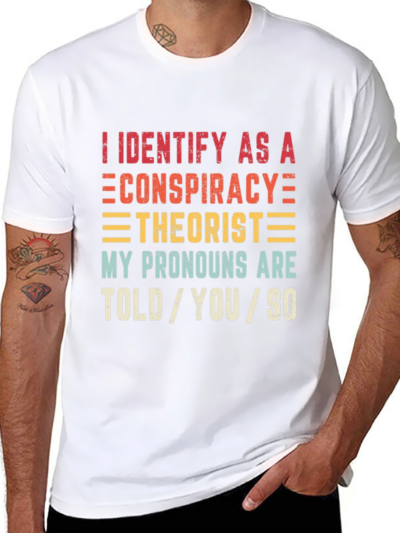Conspiracy Theorist Pronoun T-Shirt
