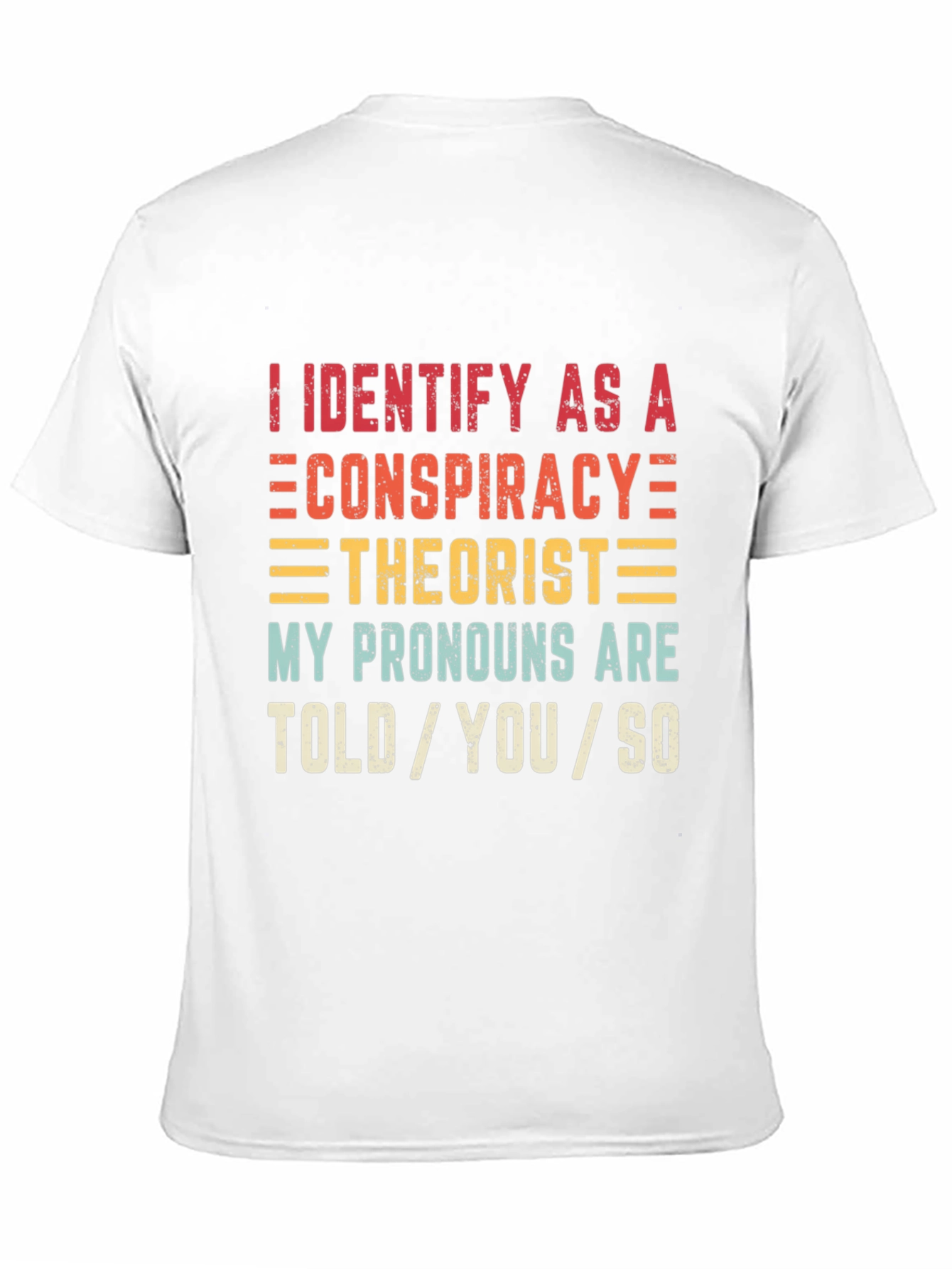 Conspiracy Theorist Pronoun T-Shirt