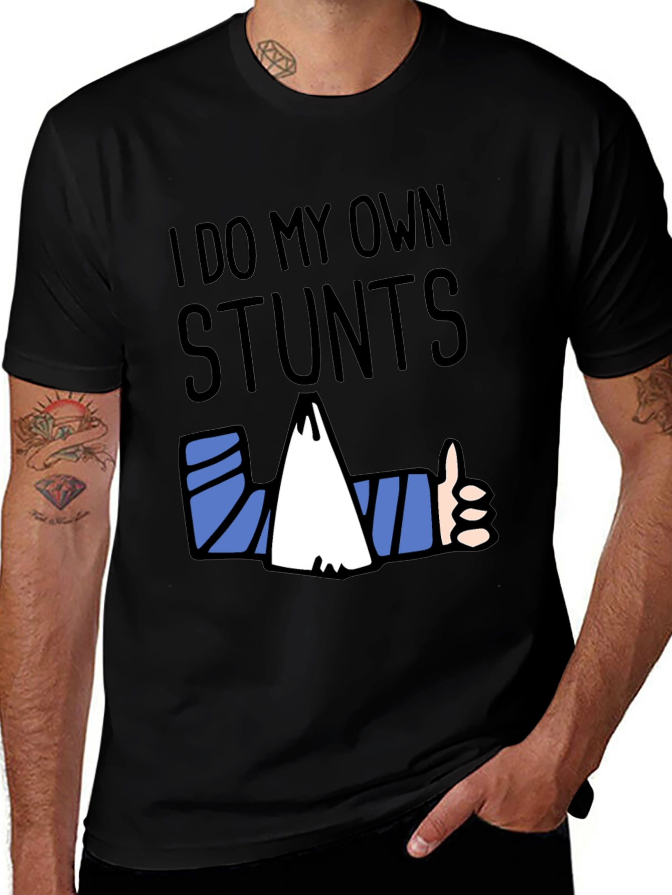 Funny I Do My Own Stunts Graphic T-Shirt