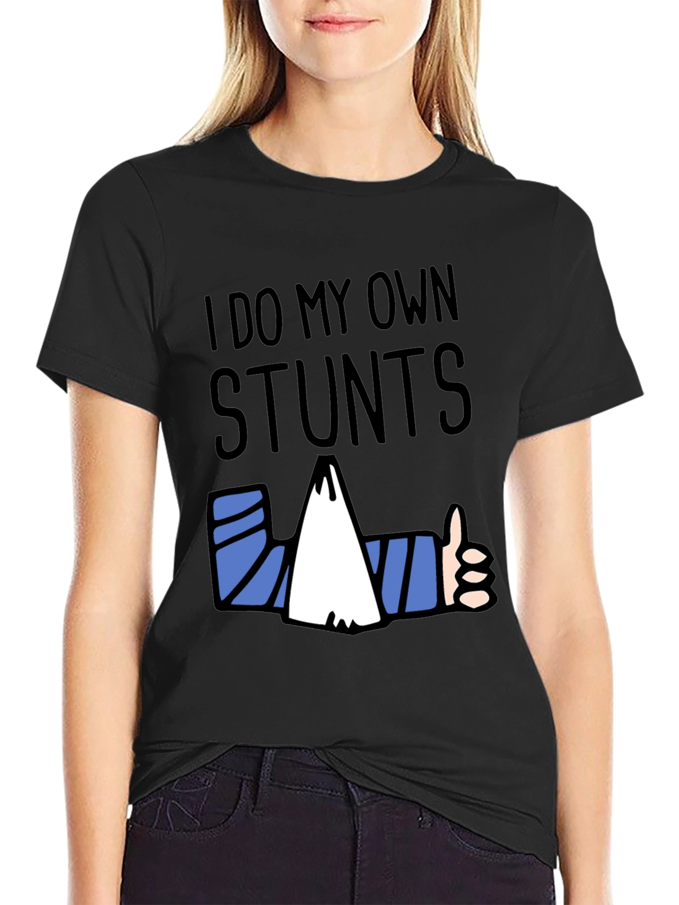Funny I Do My Own Stunts Graphic T-Shirt