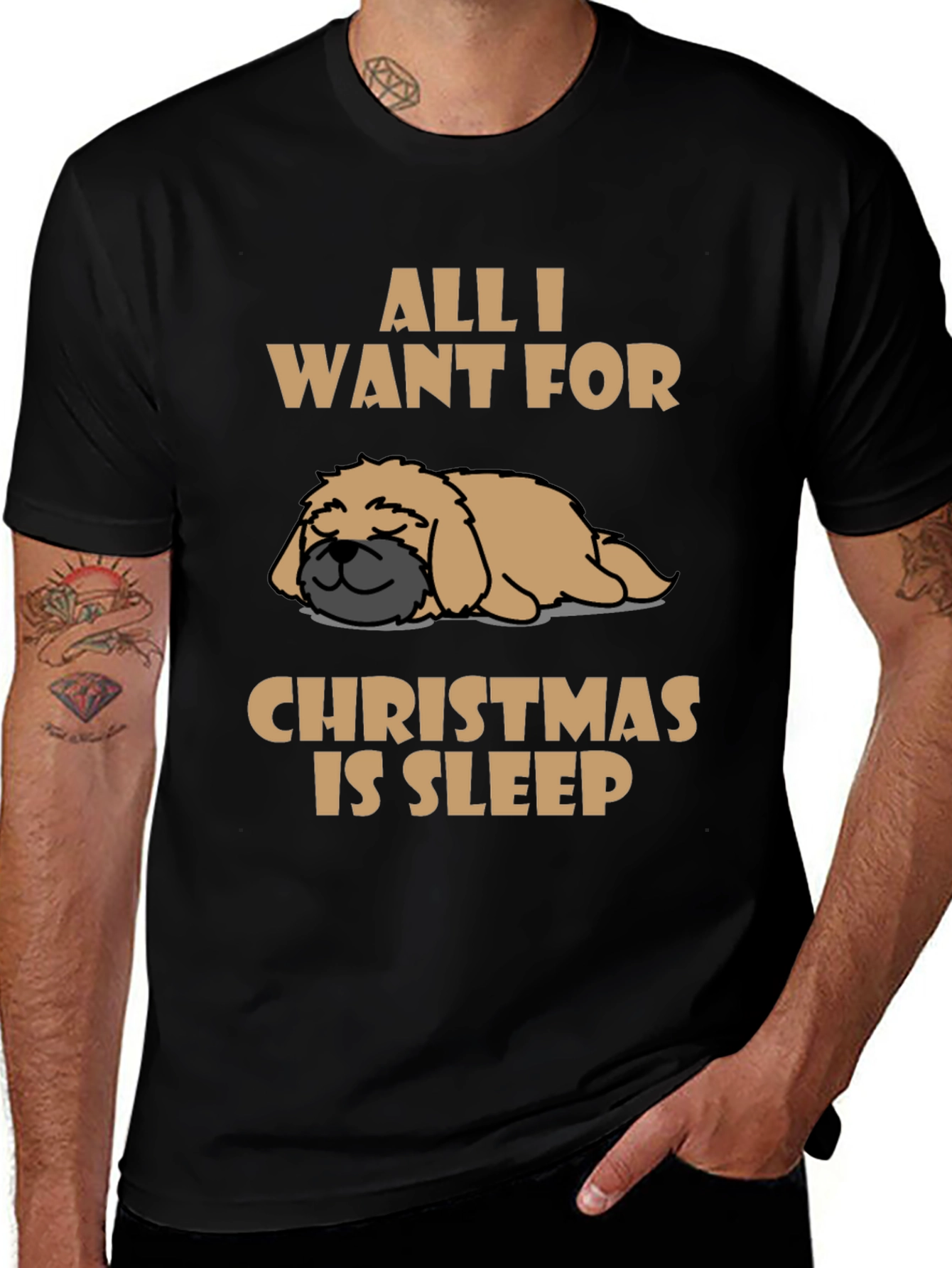 All I Want for Christmas is Sleep T-Shirt