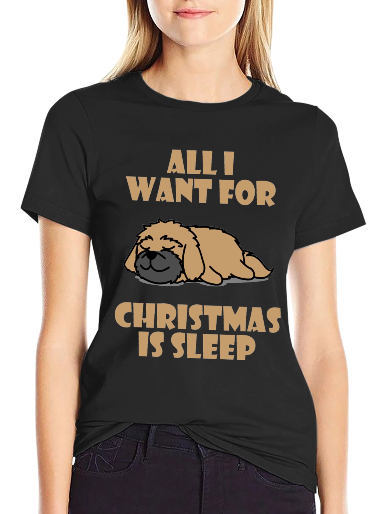 All I Want for Christmas is Sleep T-Shirt