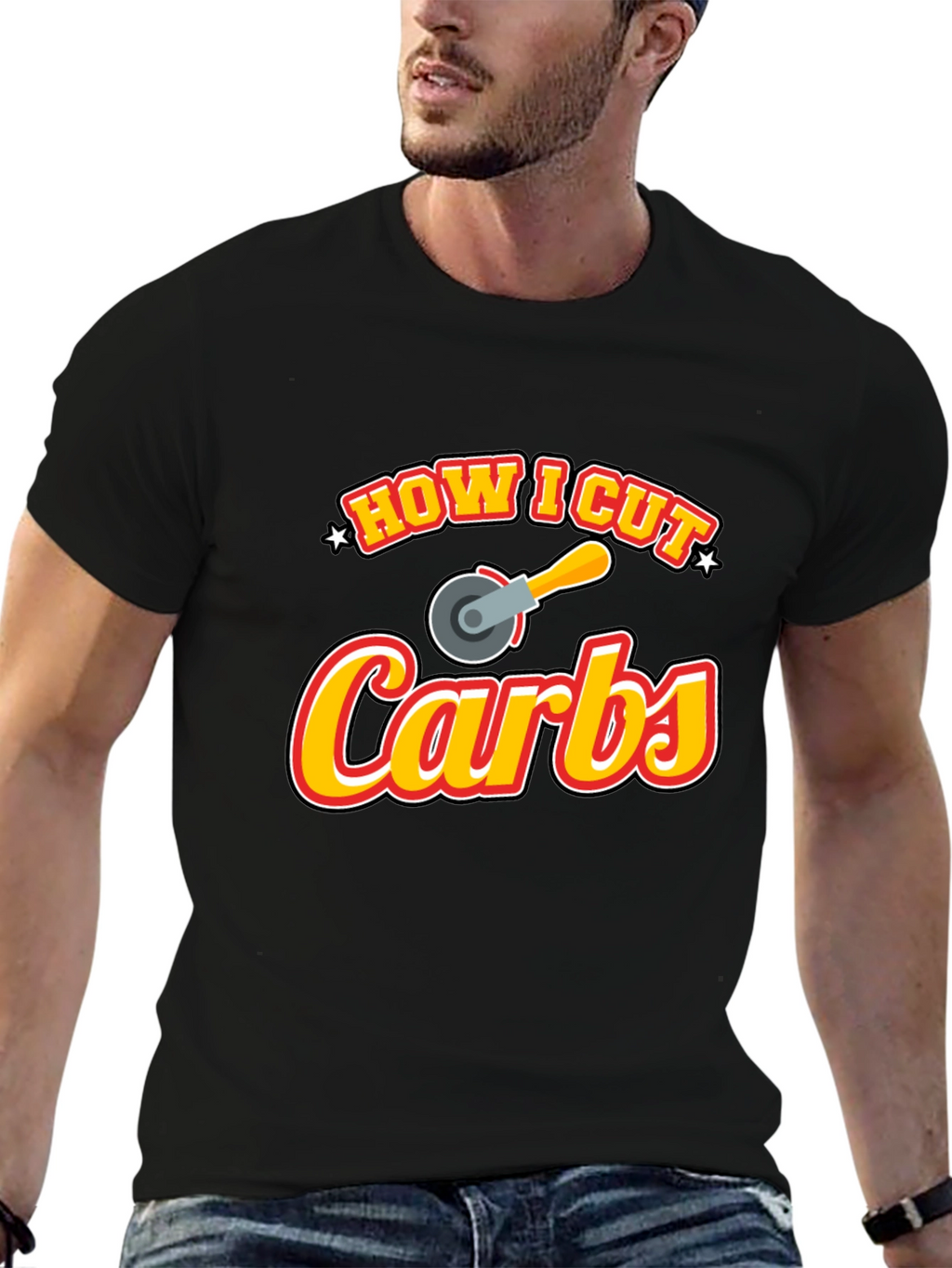 How I Cut Carbs Funny Graphic T-Shirt