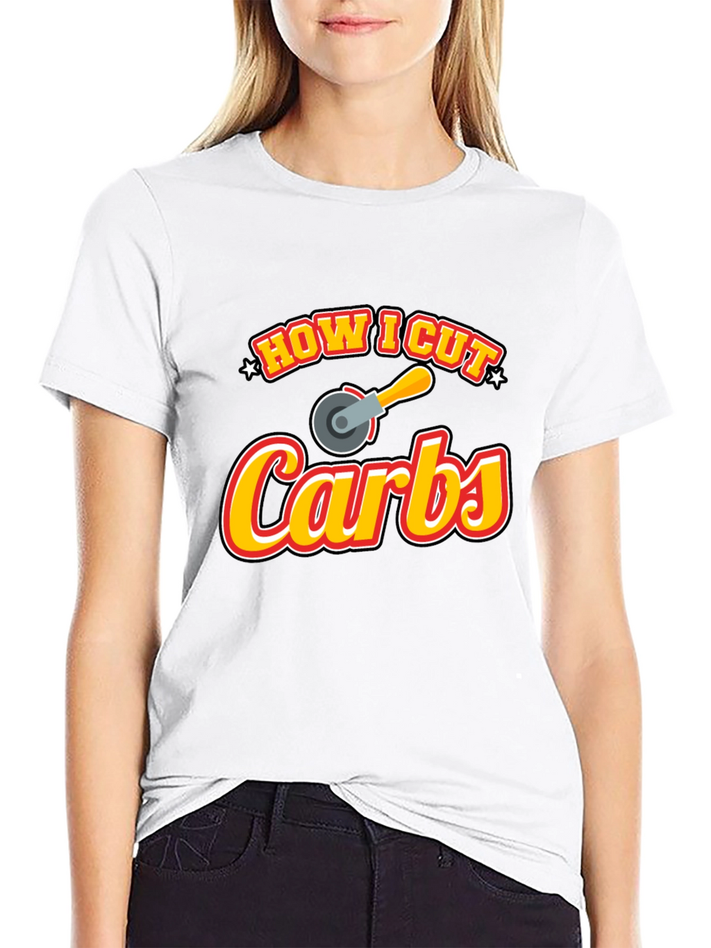 How I Cut Carbs Funny Graphic T-Shirt