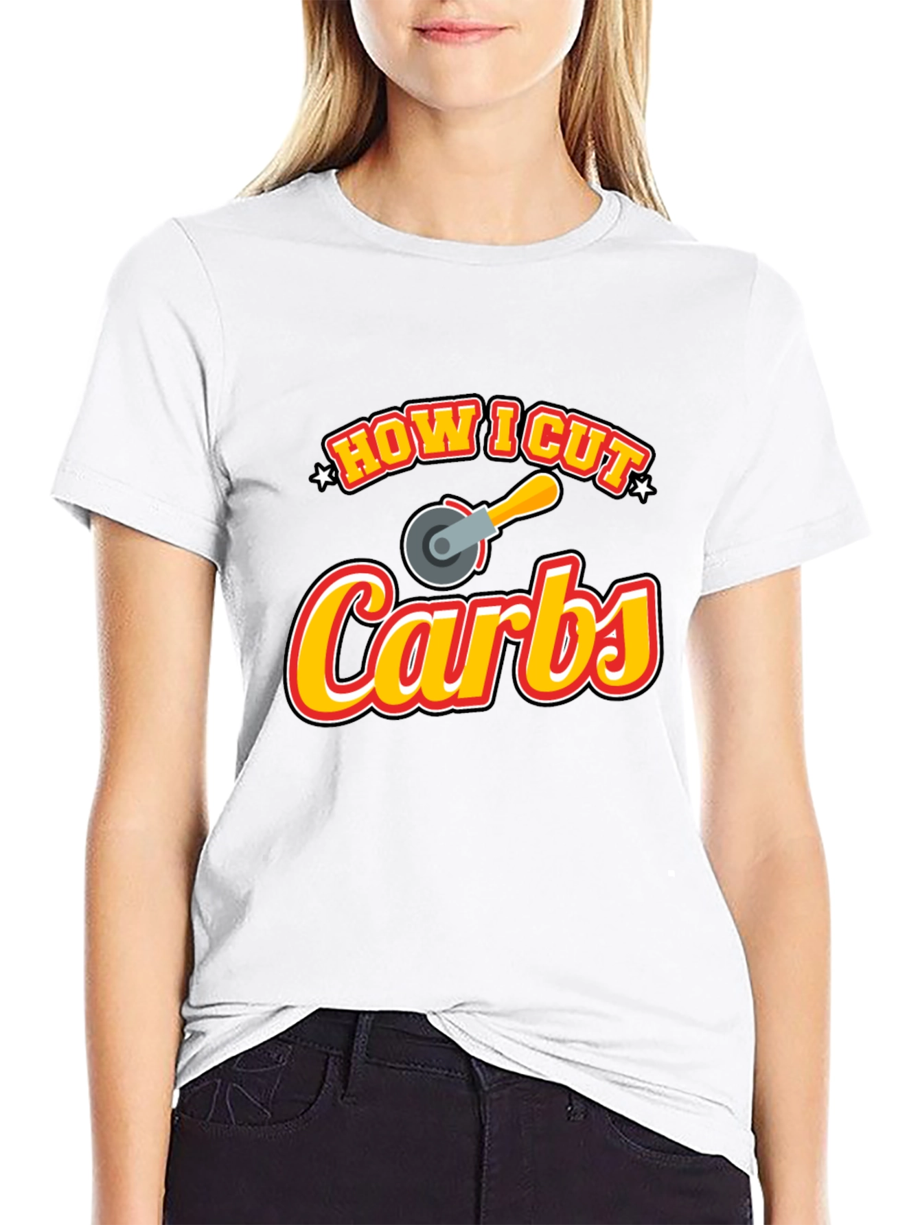 How I Cut Carbs Funny Graphic T-Shirt