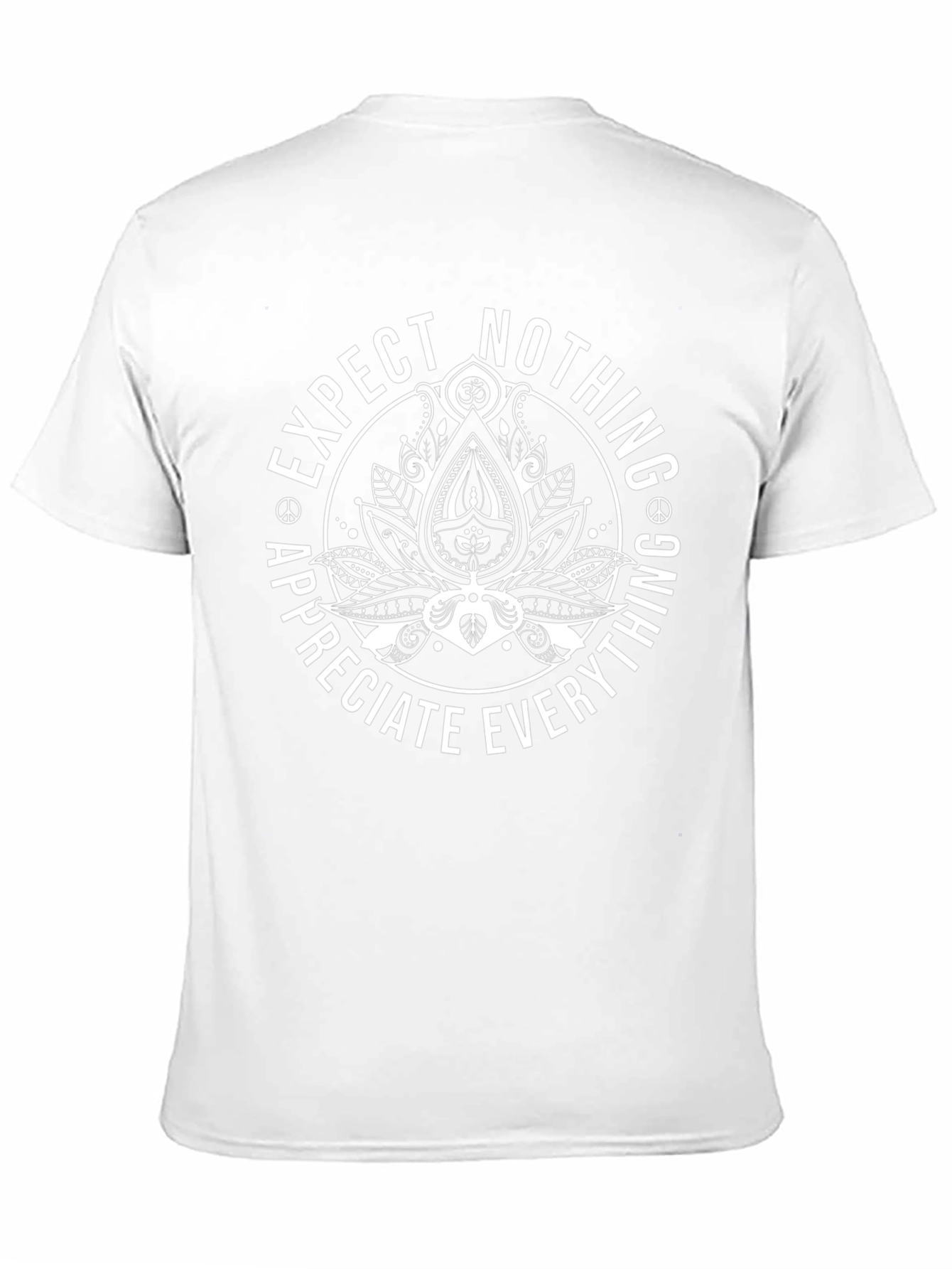 Expect Nothing Appreciate Everything Lotus T-Shirt