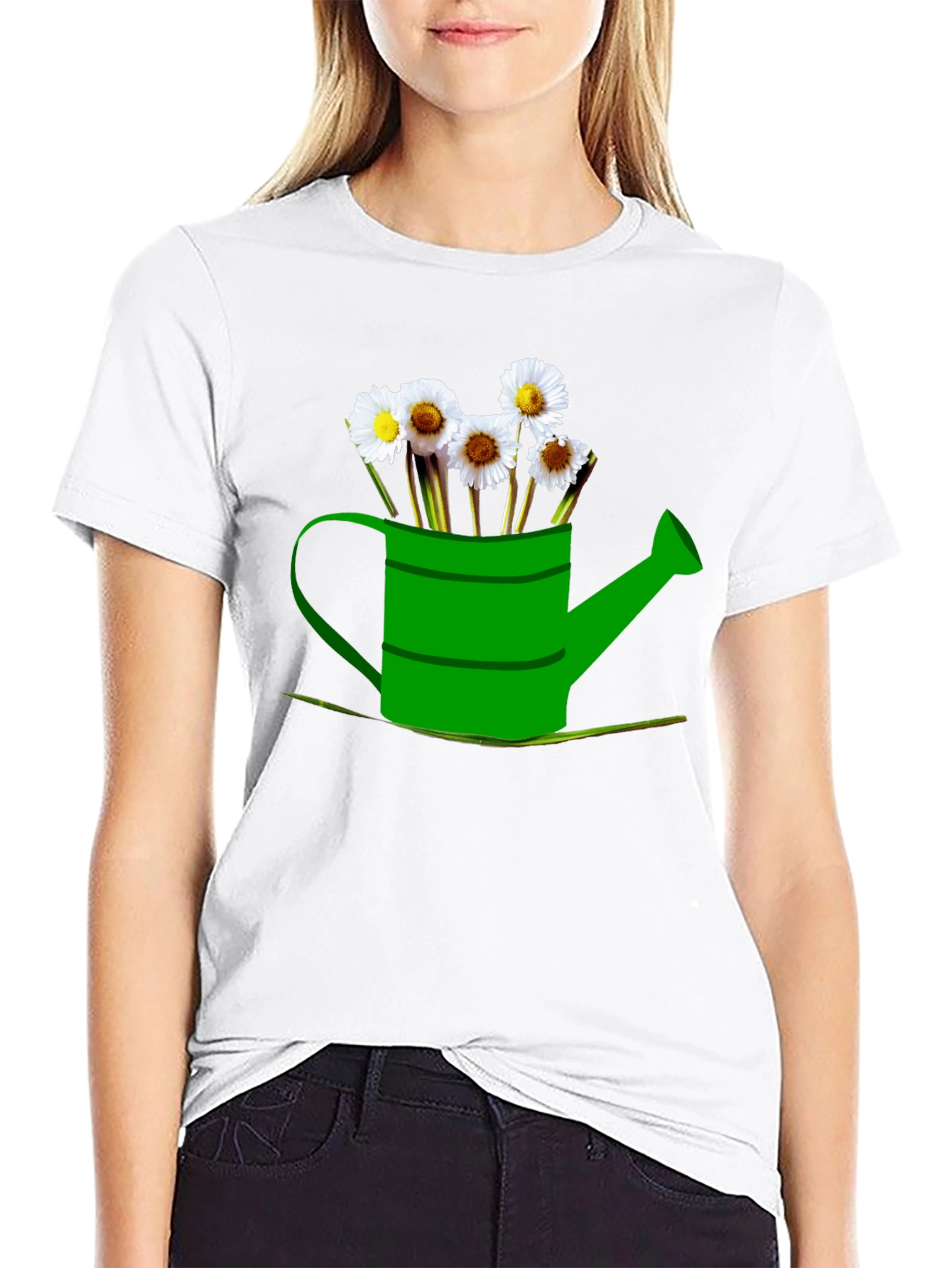 Daisy Watering Can Graphic Tee