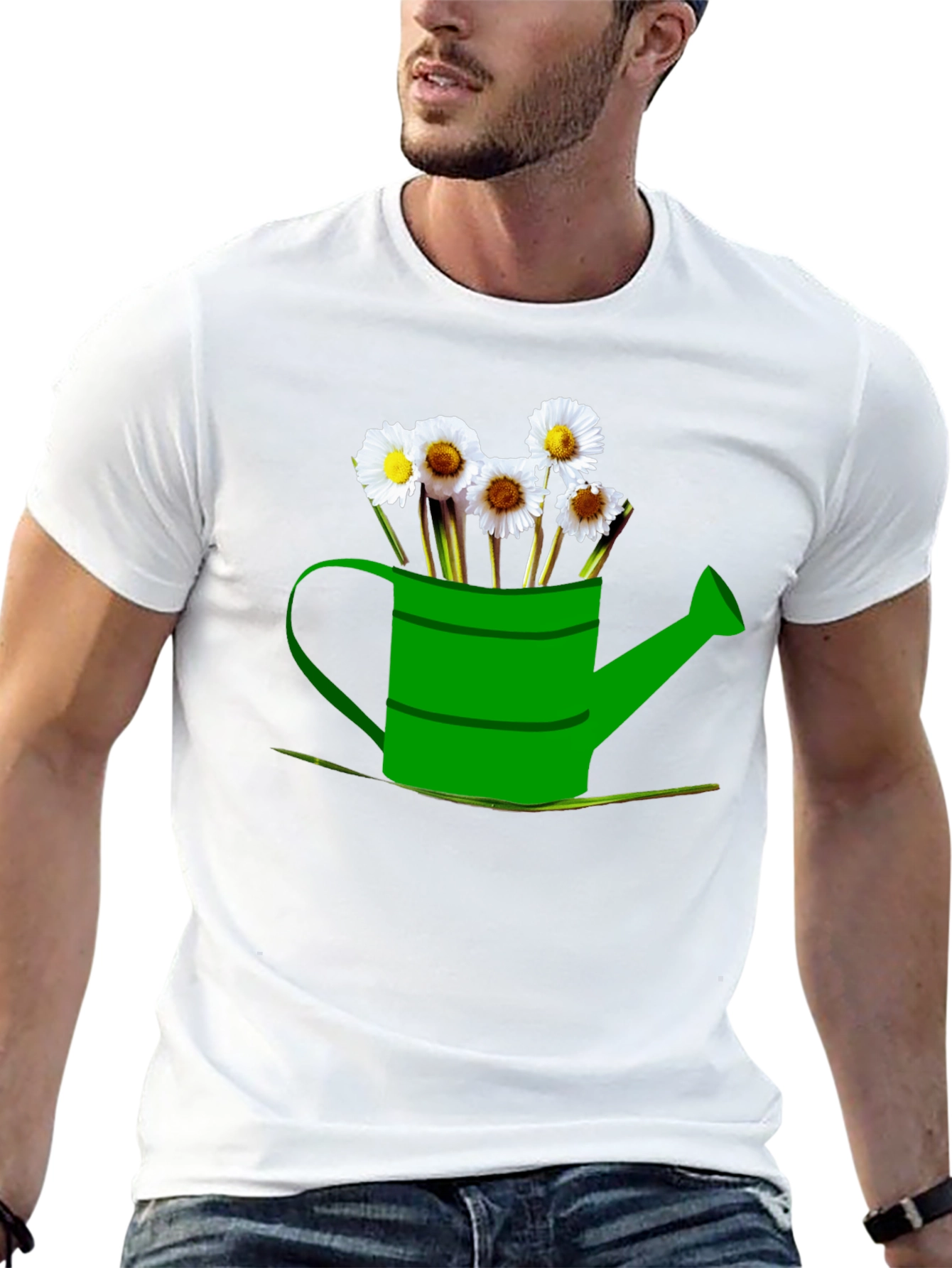 Daisy Watering Can Graphic Tee