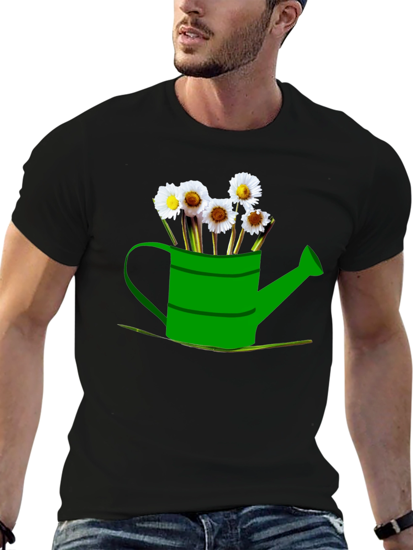 Daisy Watering Can Graphic Tee