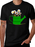 Daisy Watering Can Graphic Tee