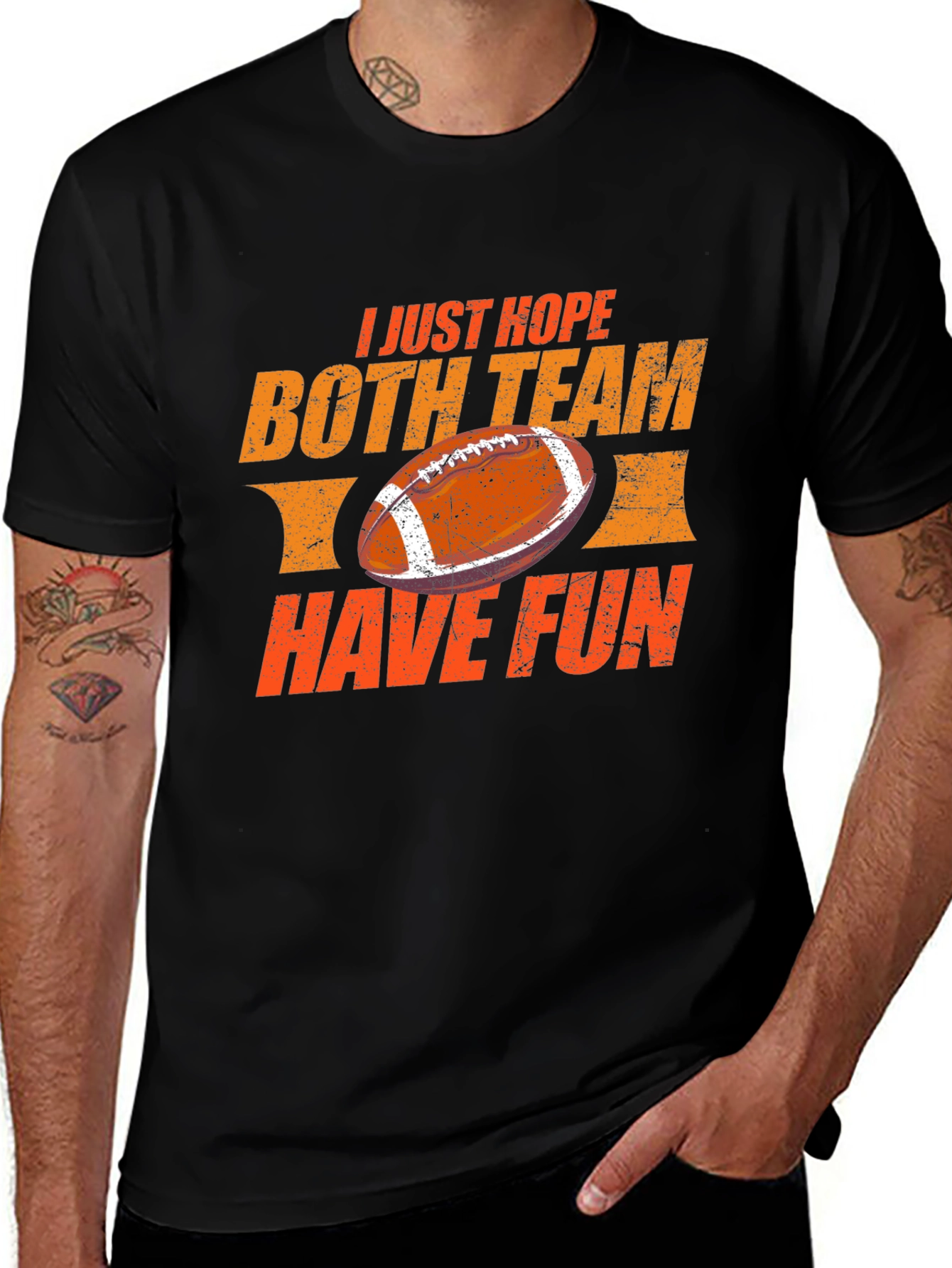 Football Game Day T-Shirt - I Just Hope Both Teams Have Fun