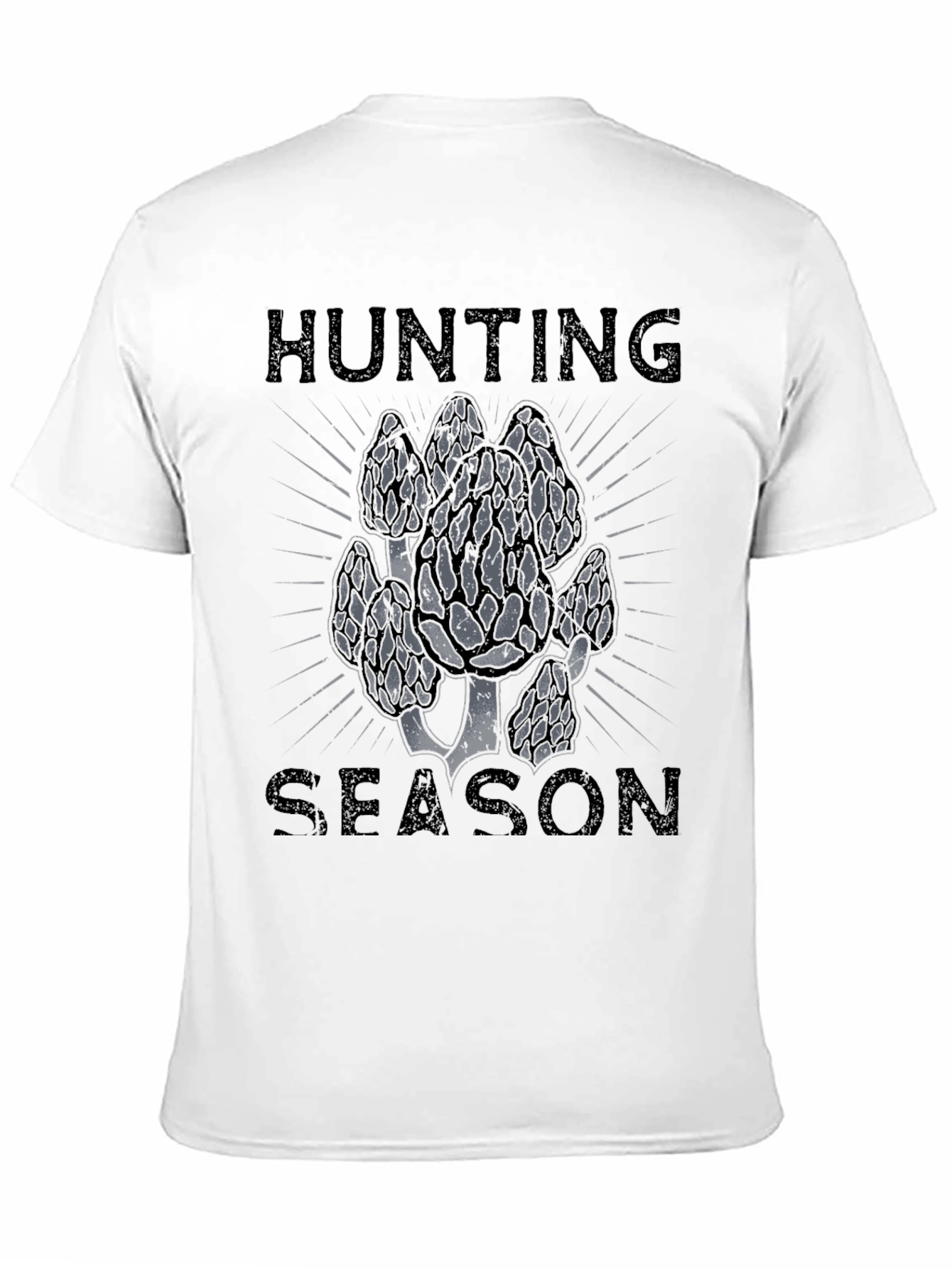 Hunting Season Mushroom T-Shirt - Black