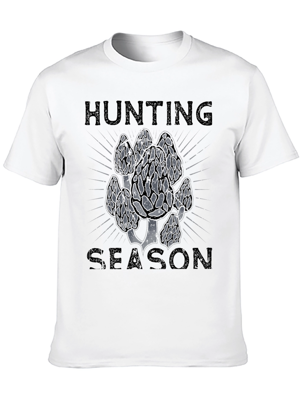 Hunting Season Mushroom T-Shirt - Black