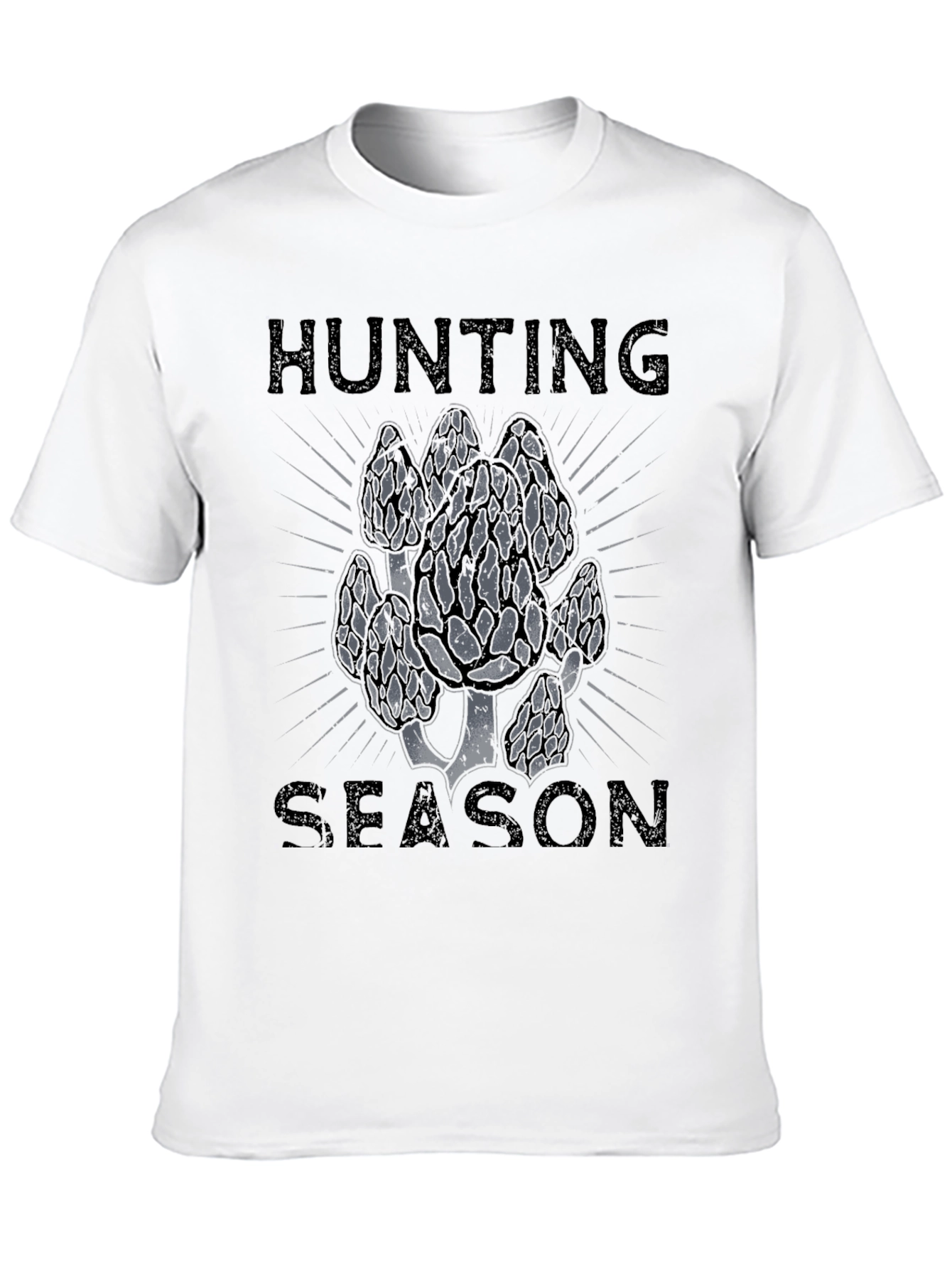 Hunting Season Mushroom T-Shirt - Black