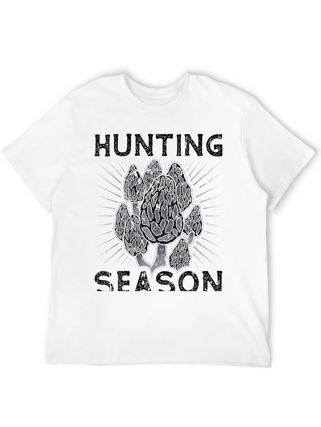 Hunting Season Mushroom T-Shirt - Black