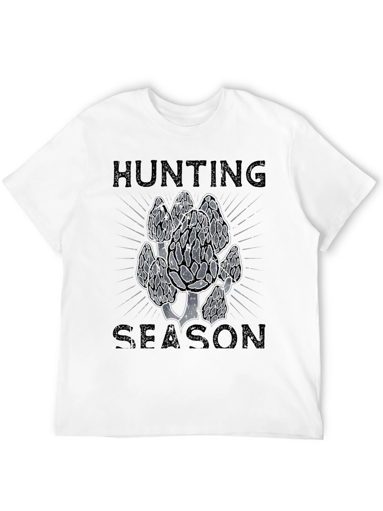 Hunting Season Mushroom T-Shirt - Black