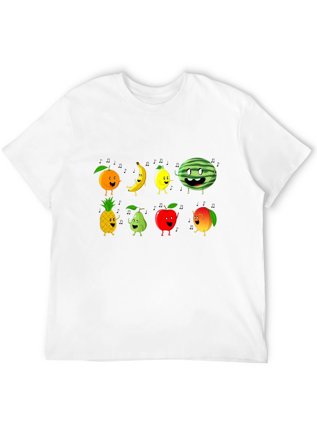 Fun Fruits Graphic Tee - Black