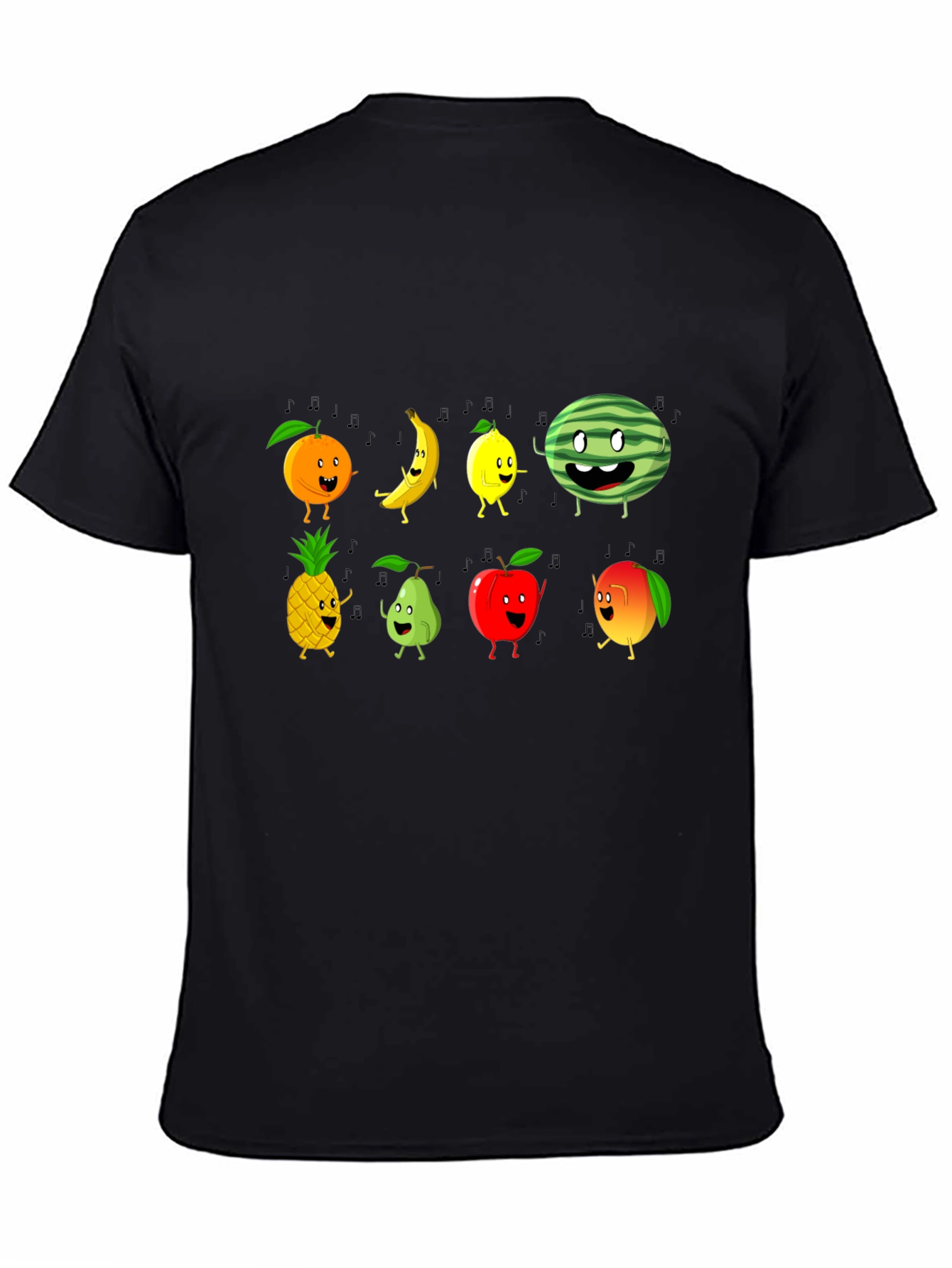 Fun Fruits Graphic Tee - Black