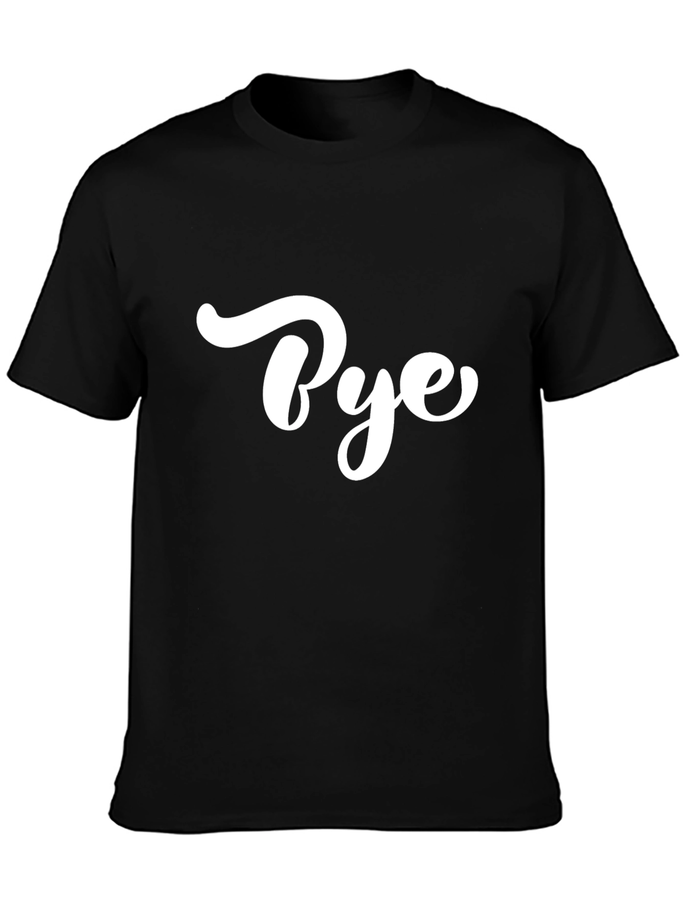 Bye Graphic Black T-Shirt