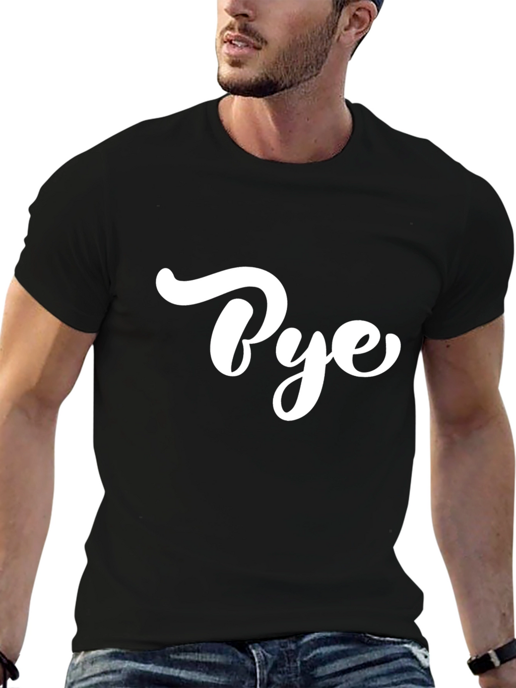 Bye Graphic Black T-Shirt