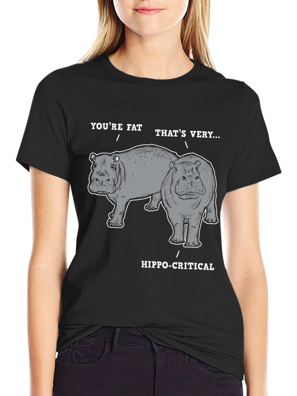 Hippo-Critical Graphic Tee