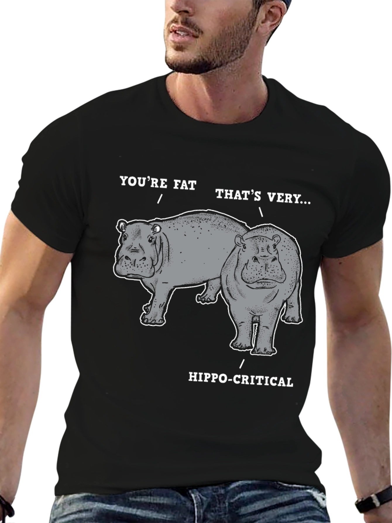 Hippo-Critical Graphic Tee