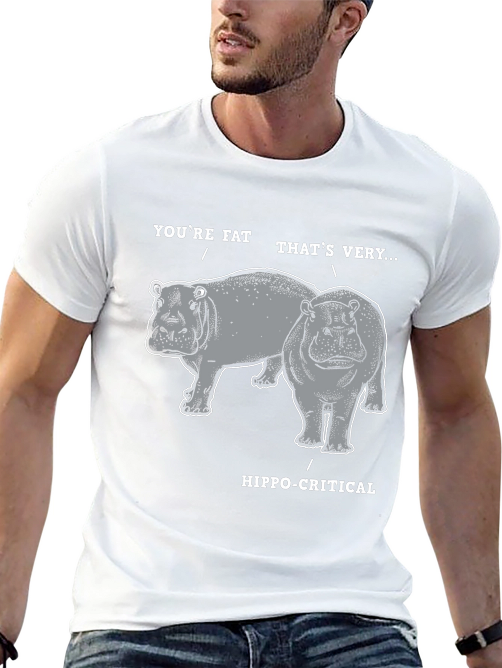 Hippo-Critical Graphic Tee
