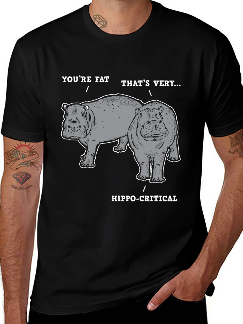 Hippo-Critical Graphic Tee