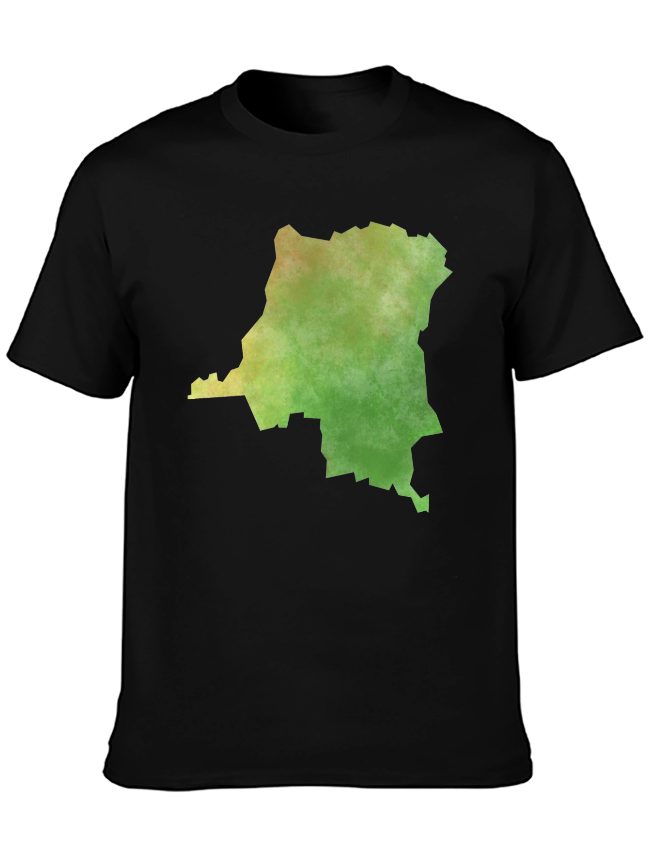 Congo Map Graphic Tee - Mens Black T-Shirt