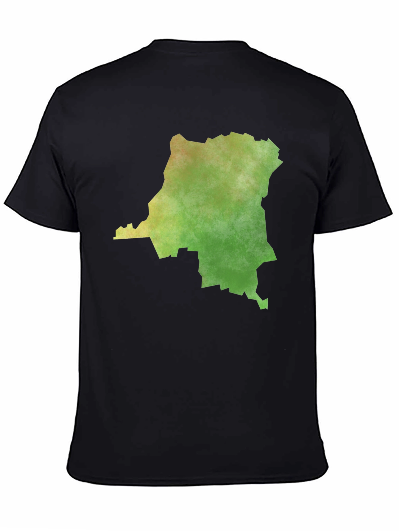Congo Map Graphic Tee - Mens Black T-Shirt