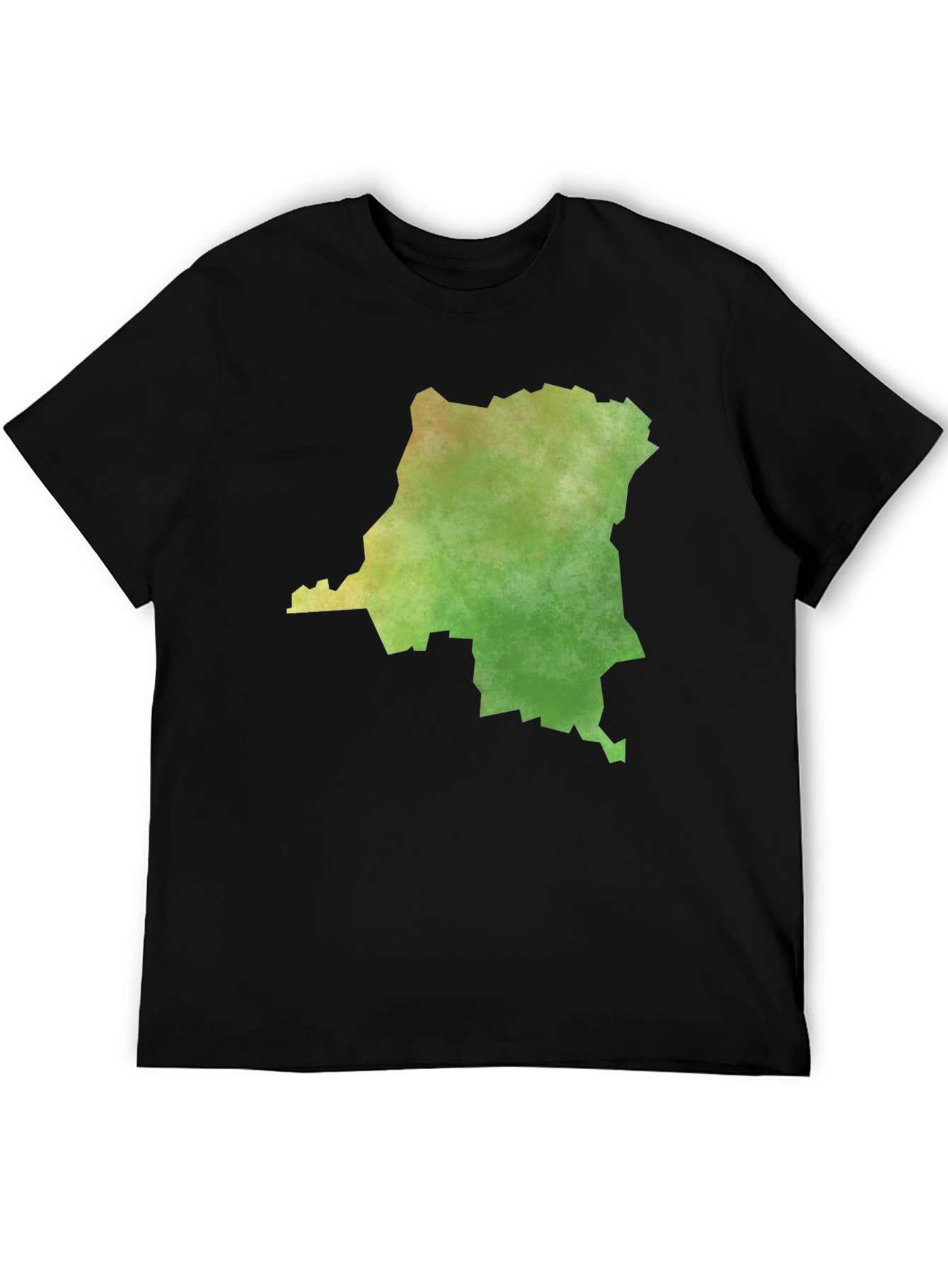 Congo Map Graphic Tee - Mens Black T-Shirt