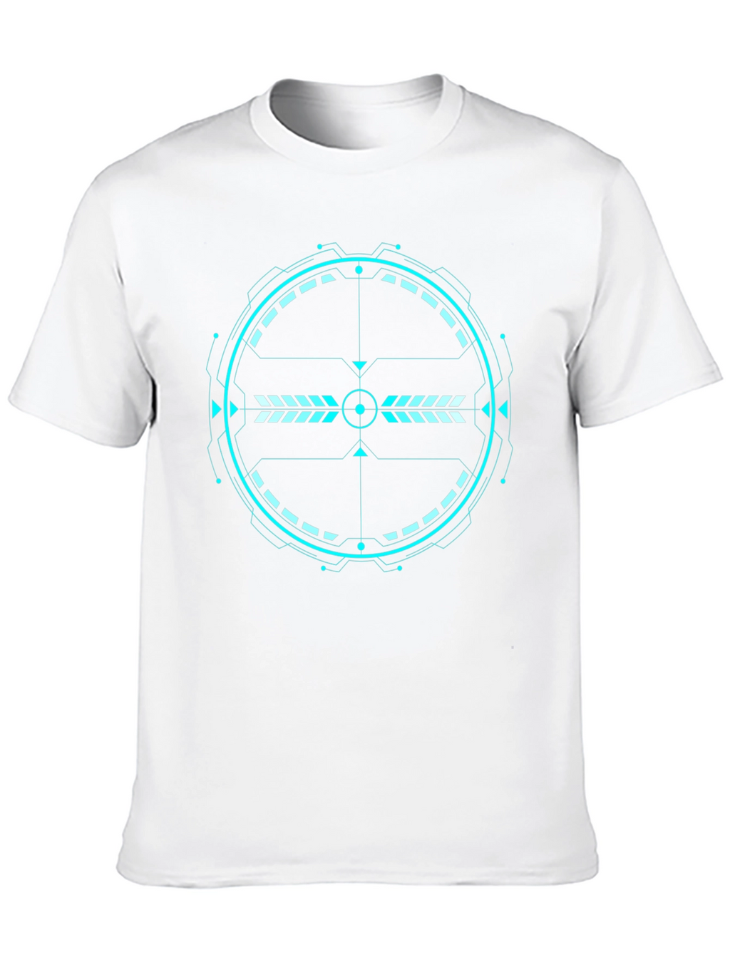 Futuristic Target Graphic Tee - Black