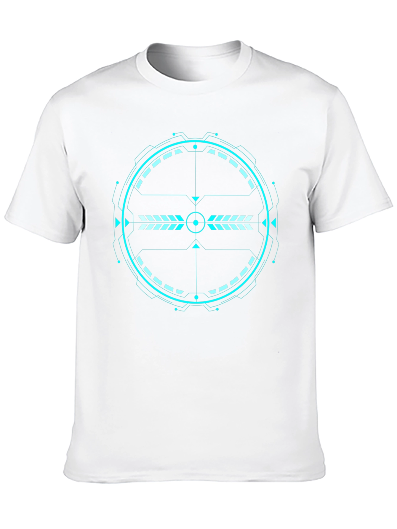 Futuristic Target Graphic Tee - Black